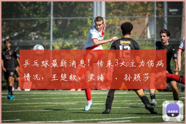 乒乓球最新消息！传来3大主力伤病情况，王楚钦、梁靖崑、孙颖莎